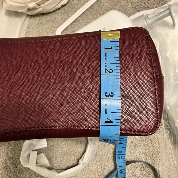 Kate Spade Cherrywood Flash Satchel NWT Merlot - Picture 9 of 13